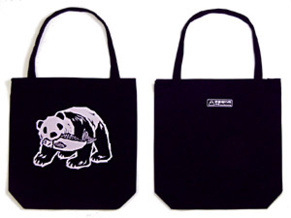 画像3: トートバッグ（伊藤製作所、木彫りパンダ） (3)